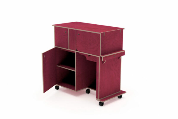 kekendo/1 phenolrot mobiler Schreibtisch