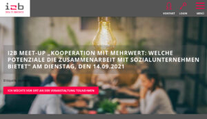 Read more about the article i2b meet-up: Potentiale der Zusammenarbeit mit Sozialunternehmen